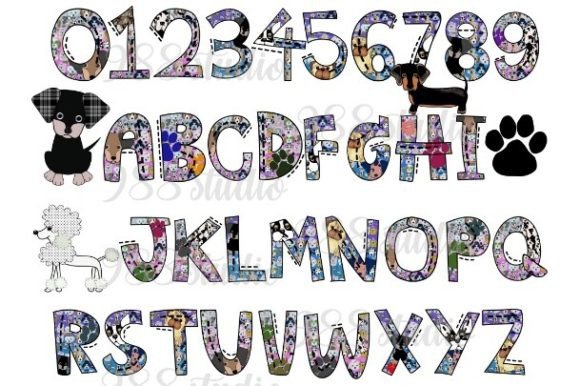 Download Dog Fonts Clip Art Animal Alphabet Png - Premium Resources