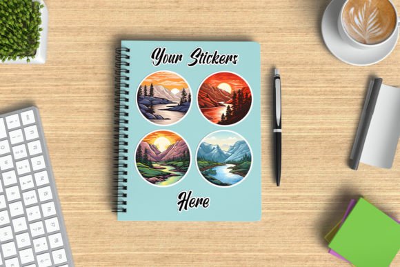 Download Spiral Notebook Sticker Design Showcase - Spiral notebook Collection