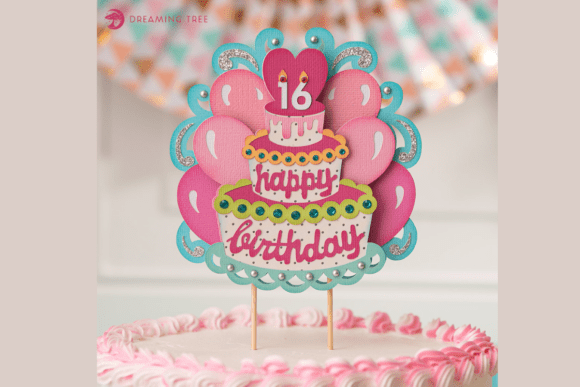 Download Happy Birthday Cake Topper SVG - Birthday Collection